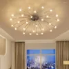 Lampadari Norbic Creative Chrome Iron Flower G4 LED Lampadina Home Deco Soggiorno Clear Glass Star Chanderlier Lighting