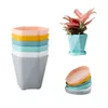 Plantenbakken Potten Nieuwe Creatieve Scandinavische Stijl Bloempot Plastic Potten Balkon Groene Bloempot Hexagon Woondecoratie Plant Pot R230614