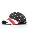 Ball Caps Summer Straw Baseball Hat Women Men USA American Flag Outdoor Sport Słońce