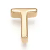 Charms Brass Golden 24 Alphabet A -Z liter do biżuterii wytwarzają DIY Bransoletę Naszyjnik