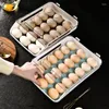 Bottiglie di stoccaggio WBBOOMING Contenitore per uova per uso domestico Conservazione Anticollisione Cucina Finitura per alimenti Cremagliera Tipo di cassetto Vassoio multistrato