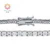 14k 18k Diamond Tennis Bracelet Au750 Lab Cuban Link Bijoux fins personnalisés