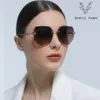 Sunglasses 2022 Fashion Rimless Women Brand Designer Luxury Gradient Lens Sun Glasses Square Oversized Shades Female UV400 ZS398382935