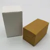 Present Wrap Kraft/ White Packaging Paper Box 1000pcs/ Lot Free Printing Monochrome Logo för Jerwlry/ Cosmetics/ Soap