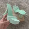 Jurk Schoenen Dames Dikke Zolen Vreemde Sandalen Met Hoge Hakken Feest Zomer Platform Pumps Vrouw Hoge Hakken Peep Toe Schoen