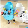 Charms Schuhteile Zubehör Schnelle Lieferung Schuhe Cartoon Sandale 3D Stereo Leuchtende PVC Shoecharms Schnalle Dekoration Clog Armband W Dhz5J