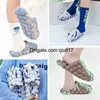 Sandali sandali Tie Dye EVA Bubble Slides Platform Pantofole Donna Estate New 2022 Uomo Foam Flats Fashion Message Coppia Scarpe firmate 220623 qiuti17