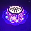 Ceiling Lights Crystal LED 9W AC90-260V Modern Light Embeded Instal Lighting For Living Room Blue Pink