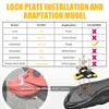 Fahrradpedale KOOTU Lock Pedal Carbon Pattern Clip Road mit abgedichteten Lagern und Stollen für SPD-System 230614
