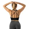 Strój jogi NVGTN Galaktyka żebrowana żebrowana bra spandeks Top Woman Fitness Elastyczne oddychanie piersi Rozrywka Sport Underwear 230613