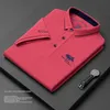 Polos pour hommes de haute qualité pour hommes en coton brodé polo été haut de gamme affaires décontracté revers à manches courtes t-shirt 230614