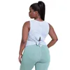 Chemises actives femmes grande taille sans manches Yoga hauts de sport respirant chemise d'entraînement séchage rapide course Fitness vêtements