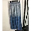 Calças femininas plus size designer de metal crachá jeans colete regata para mulheres gradiente elástico cintura alta perna larga jeans coletes sem mangas n47d