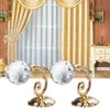 Gordijn Polen 2 stks Metalen Kristal Glas Holdback Muur Tie Terug Haken Hanger Houder Luxe Raam Accessoires Drop 230613