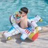 Gioco di sabbia Divertimento in acqua Forma di aeroplano Galleggiante per bambini Piscina Anello per il nuoto Cerchio gonfiabile Seggiolino per bambini con volante Summer Beach Party Pool Toys 230613