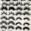 Makeup Tools 16 Pairs Pluizige Wimpers 1025mm 3D Mink Lange Dikke Natuurlijke Valse Wimpers Groothandel Leveranciers 230613