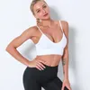 Yoga outfit sexig fitness bh snabbtorkande sömlös sporttank för kvinnor tights Vest Sling Gym Clothe Crop Push Up