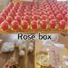 Present Wrap 2st mini Cake Plate Stand med Clear Plastic Cover Gold Silver Rose Display Box Muffins Dome Tray Wedding Birthday