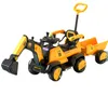 ZL Excavator Toy Car Children kan sitta fjärrkontroll Electric STORT ENGINENGITY BIL