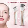 Masseur de visage RF EMS Microcourant LED Pon Lifting Vibration Massage Corps Cou Anti-Rides Beauté Dispositif Minceur Oedème Remover 230613