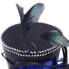 Chapeaux De Fête Chapeau De Fête Mode Femmes Fleur Pince À Cheveux Plumes Petit Mini Chapeau De Mariage Fascinator Chapeau Adulte Cheveux Accessoire Petit Chapeau Haut De Forme 230614