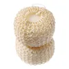 20 pièces 3.5 pouces boule de bain en sisal naturel fleur de bain brosse de bain à frotter circulaire