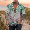 Vrijetijdsoverhemden voor heren Herenoverhemd Zomer Hawaïaans Bloemen Grafische prints Vakantie Korte mouw Button-down Print Kleding Boho Streetwear