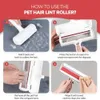 Lint Rollers Borstels Pet Hair Remover Roller Hond Kat Borstel Verwijderen Van Meubels Tapijten Kleding Zelfreinigend 230613