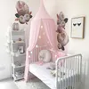 Crib Netting Baby Canopy Klamboe Bed Canopy Gordijn Beddengoed Crib Netting Pink Girls Princess Play Tent for Kids Children Room Decoration 230613