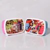 Sublimation Kinder Lunchboxen Rohlinge Kunststoff Lebensmittelbehälter Student Schule Outdoor Tragbare Snacks Boxen DIY