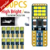 Nouveau 100 Pcs/lot W5W T10 168 2835 LED Canbus sans erreur Super lumineux intérieur de voiture feux latéraux 194 2016 18SMD dégagement automatique ampoule blanc