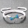 Strang Mode Blauer Schmetterling Handgemachte Webart Armbänder Geflochtener Faden Schnur Seil Glücksgebet Für Frauen Männer Schmuck Geschenk Freund Sommer