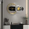 Wanduhren 3D-Wandbild Digitaluhr mit Licht Modernes Metall Große Stille Kunst Wohnzimmer Dekoration Deko Küche Home Design