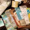 60 folhas bloco de notas adesivas pintura chinesa paisagem pitoresca bloco de notas notas decorativas artigos de escritório material escolar