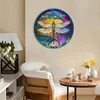 Decorative Flowers Colored Acrylic Hanging Board Living Room Decorations Dragonfly Pattern Wreath Indoor Outdoor Decoration