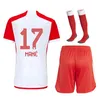 Kids 2023 2024 Kits de futebol Rastreos de rastreio Minjae Gnabry Davies Kane Jersey de futebol 23/24 Coman Kimmich Sane Kid Footbal Kit