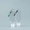 50ML Hand sanitizer bottle for disinfectant liquid Flip top cap with Key Ring Hook Transparent Plastic Bottle for Travel Seqhf