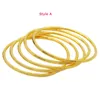 Bangle Apingxun Round Big Bangles Ethiopian Southeast Asia Wedding Bracelet Women Men Gold Color Dubai Jewelry Girls Party Gifts