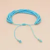 Strand YASTYT kleurrijke handgemaakte Miyuki kralenarmband - Rekbare Multi-Strand Cluster Bubble Statement voor dames