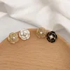 Boucles d'oreilles VENTFILLE S925 argent aiguille personnalité de la mode camélia oreille goujons bijoux féminins cadeau en gros