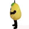 Prestaties Vruchten Peren Mascottekostuum Topkwaliteit Stripfiguur Outfits Pak Kerst Carnaval Unisex Volwassenen Carnaval Verjaardagsfeestje Jurk