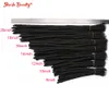 Hair Bulks Afro Kinky Bulk Natural Human Hair Dreadlocks Braids Crochet Braiding Hair Extensions Handmade Soft Faux Locs For Women Black 230613