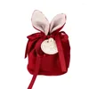 Pochettes à bijoux F19D Ears Candy Gift Bag Easter Goodie Bags Cookie