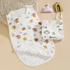 Sleeping Bags Baby Sleep Sack Sleepping Bag Unisex Sleeveless Cotton Wearable Blanket Suit Summer Soft For Toddler p230613