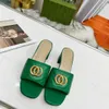 Top quality Designer sandals summer new retro metal buckle Chunky Heel Slippers slides women with red empty thick heel open toe thick bottom casual sandal shoes