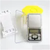 Vägningsvågar Mini Electronic Digital Scale smycken Väg NCE Pocket Gram LCD Display med Retail Box 500g/0,1 g 200 g/0,01 g drop de dhqpk