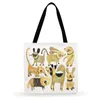 Borse da sera Borsa per la spesa all'aperto Beach Dancing Painting Cartoon Illustration Print Tote For Women Casual Ladies Shoulder