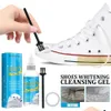 Escovas para sapatos novos 30/100 ml gel de limpeza para sapatos brancos limpeza de manchas clareamento limpeza polonês espuma desoxidante para tênis remover amarelo dhqox