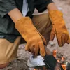 Ugnsmittor kohudsvets handskar eld värmebeständig kohud smider värmebeständiga svetsar handskar för män kvinnor släpp 230613