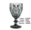 Wine Glasses 300Ml Embossed Glass Cup Drinking Cups Vintage Household Juice Champagne Thickened For Party Goblet Drop Delivery Otygz